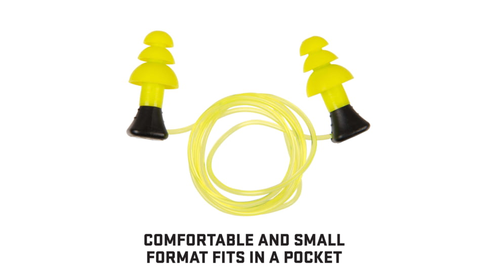 Allen ULTRX Tethered Silicone Ear Plugs, 3-Pairs, Yellow, 4118