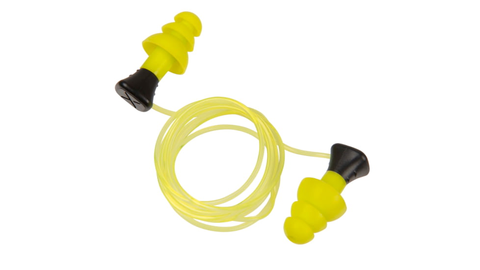 Allen ULTRX Tethered Silicone Ear Plugs, 3-Pairs, Yellow, 4118