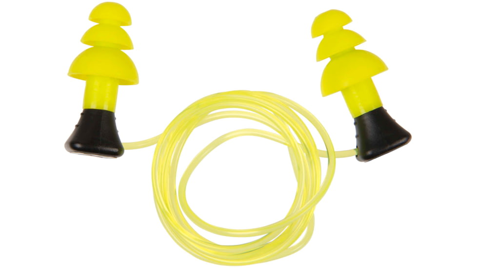 Allen ULTRX Tethered Silicone Ear Plugs, 3-Pairs, Yellow, 4118