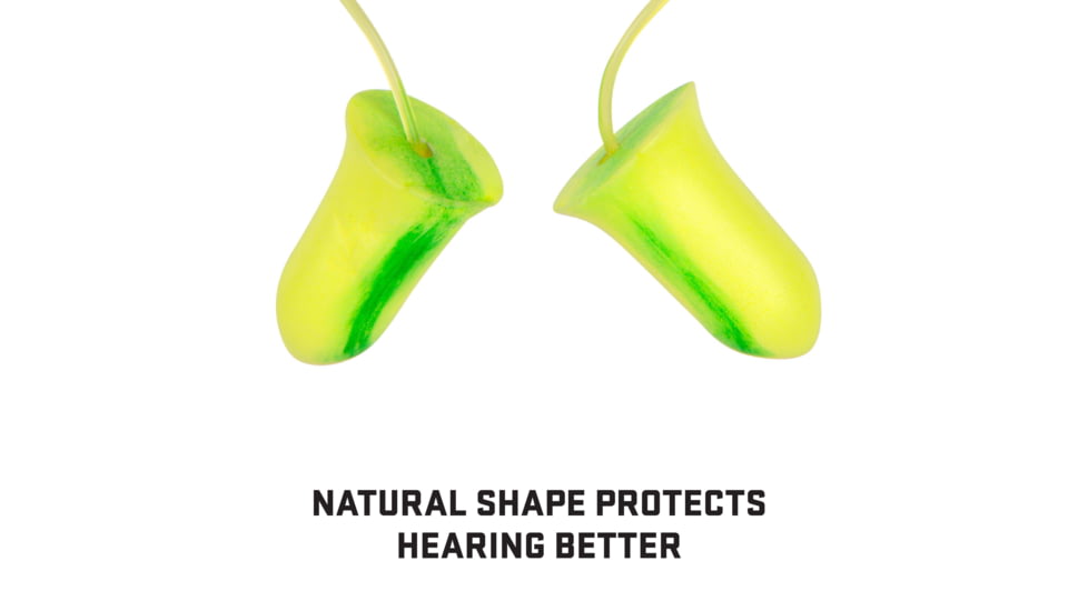 Allen ULTRX Tethered Tapered Foam Ear Plugs, 5-Pairs, Lime/ Yellow, 4119