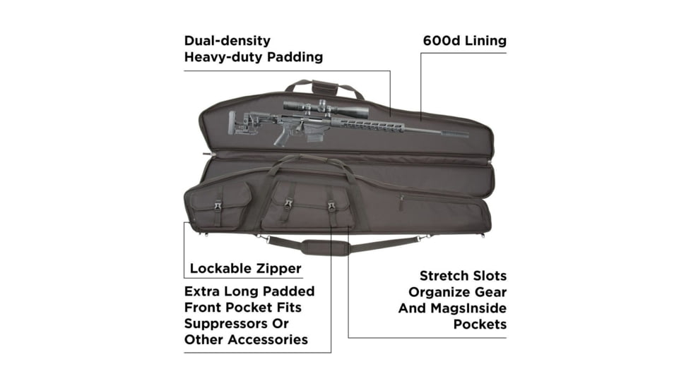 Allen Velocity Rifle Case 55In Black 10949