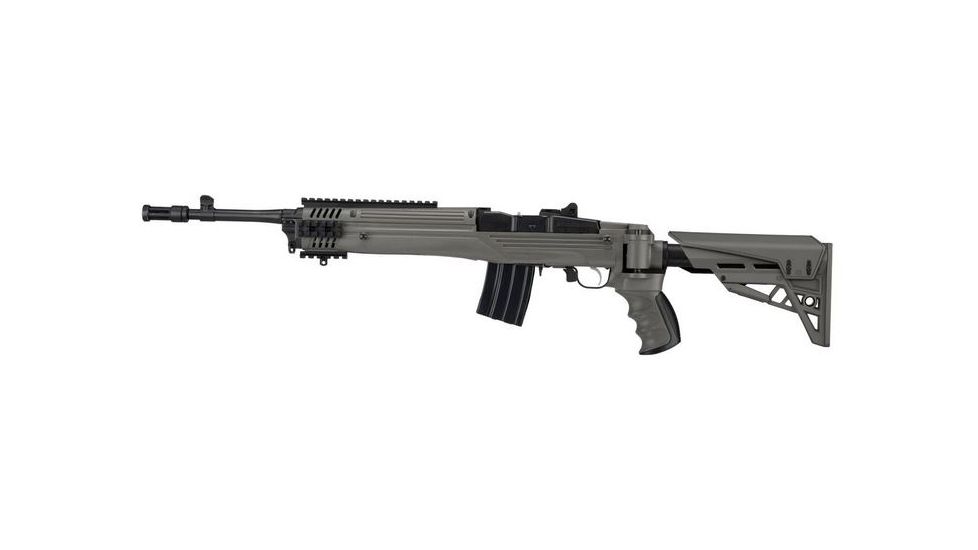 ATI Outdoors Ruger Mini-Thirty Strikeforce Six-Position Adjustable Side-Folding TactLite Stock With Scorpion Recoil System Destroyer Gray