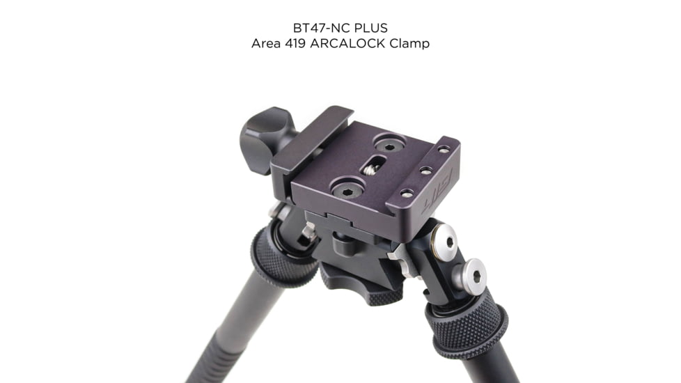 Atlas PSR Tall Bipod, 6.2-12.5in Height Range, Arisaka Picatinny Rail Slider, Black, BT47NCPLUSARSKPICSLDR