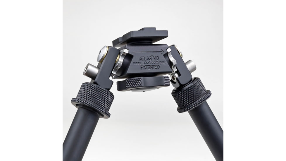 Atlas V8 Bipod, 5-9.4in Height Range, Area 419 ARCALOCK Clamp, Black, BT10NCPLUSA419ARCALK