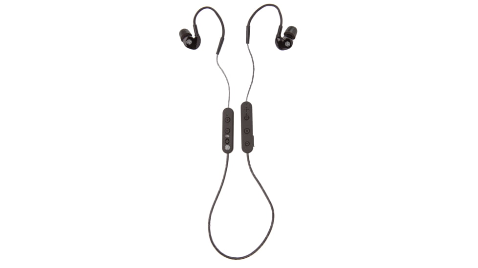 AXIL SIG GS Extreme 2.0, Tactical Earbuds with Bluetooth and Lanyard, Matte Finish, Black, Includes Carry Case, USB-C Charging Cable, T-shirt/Hat Clip, Wind Filter Disc, Ear Tips, GS-XSIG