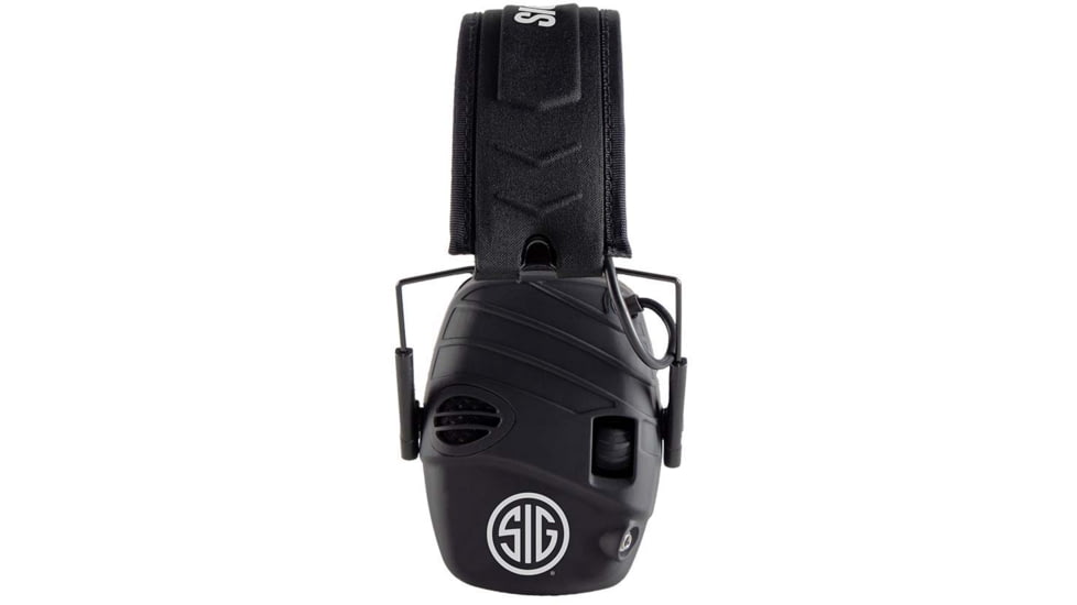 AXIL TRACKR Electronic Earmuffs, Sig Sauer, Black, Medium, TRACKR-BS