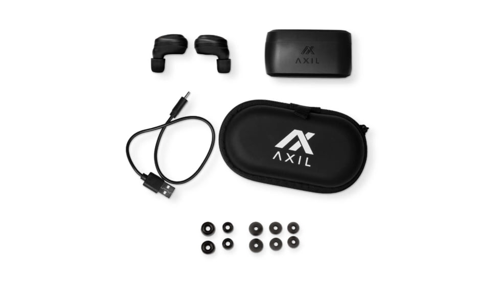 AXIL Xcor Hearing Protection Ear Buds, Black, Small Box, XCOR-R