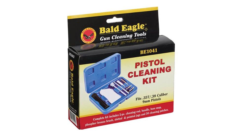 Bald Eagle .357, .38 Cal., 9mm Pistol Cleaning Kit BE1041