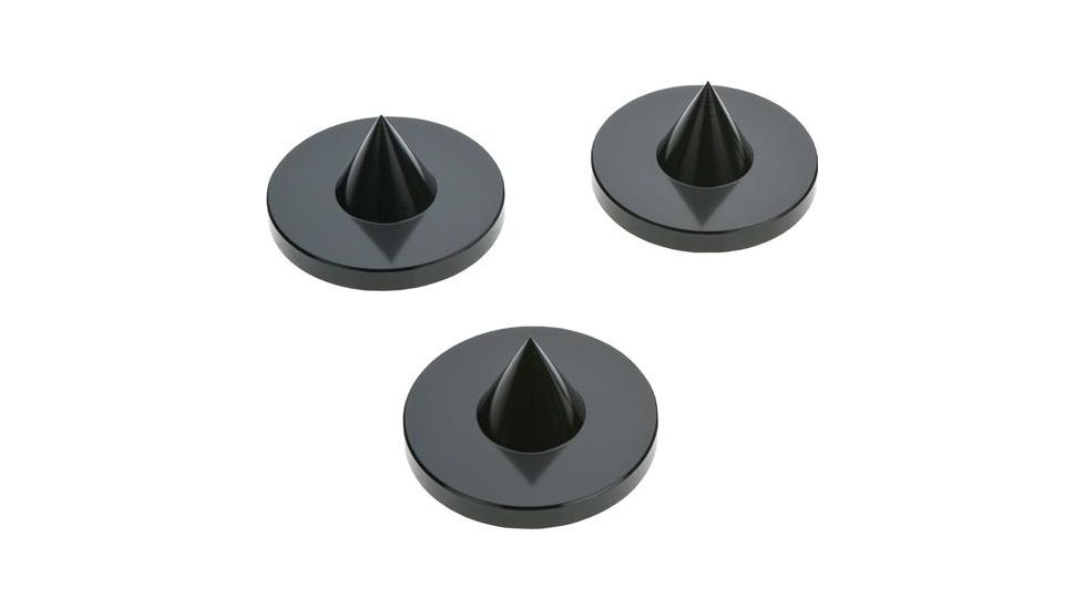 Bald Eagle Set of 3 F-Class Rest Feet, Satin Black BE1007