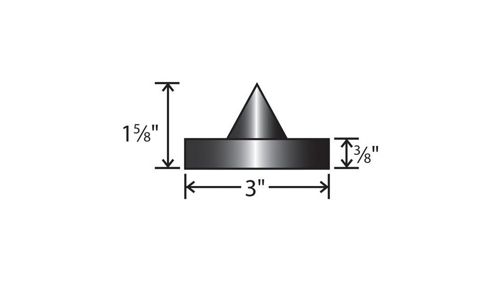 Bald Eagle Set of 3 F-Class Rest Feet, Stainless BE1007SS
