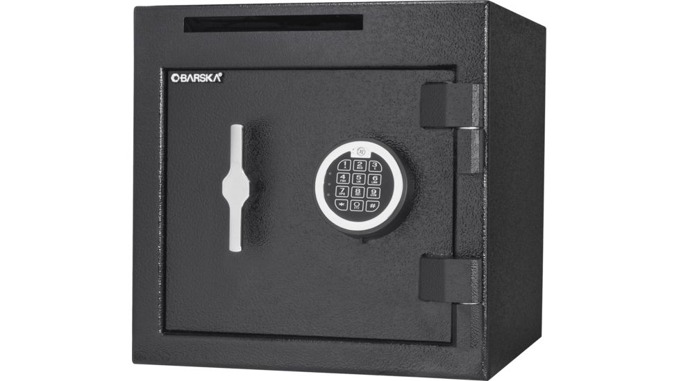 Barska 1.12 Cubic Ft Slot Depository Safe, Black, Small AX13314