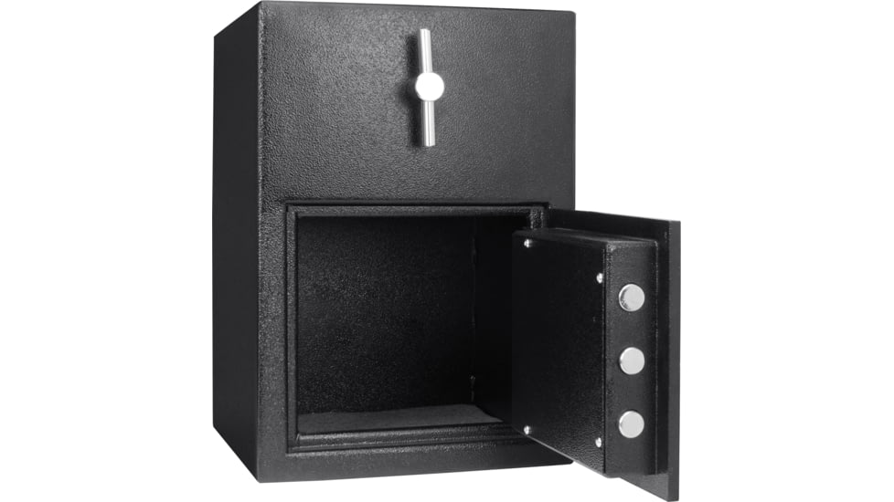 Barska 1.15 Cubic Ft Rotary Hopper Depository Safe, Black, Medium, AX13308