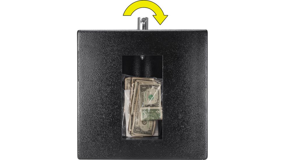 Barska 1.15 Cubic Ft Rotary Hopper Depository Safe, Black, Medium, AX13308