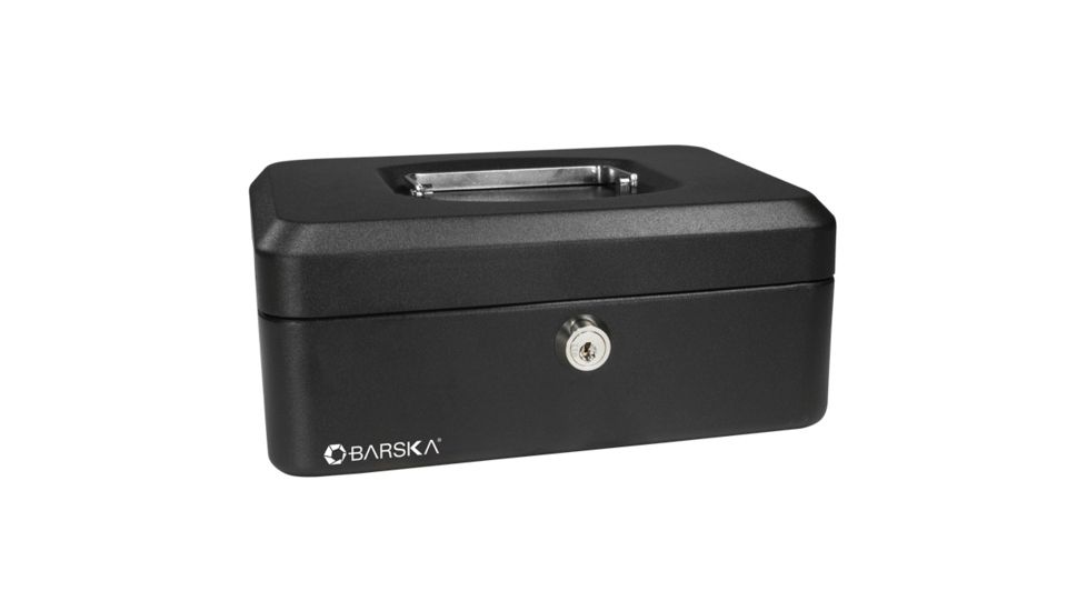 Barska 10in. Cash Box w/ Key Lock, Closed CB11832