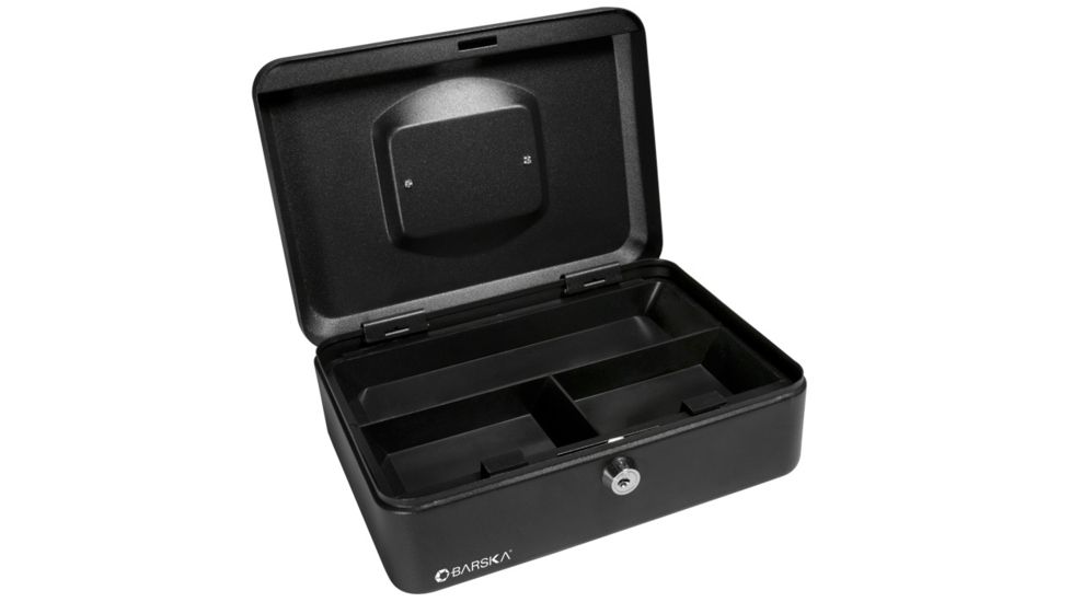 Barska 10in. Cash Box, Key Lock, Empty CB11832