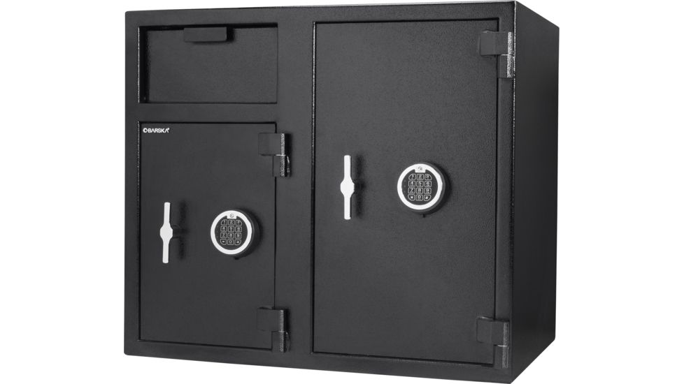 Barska 2.58/4.68 Cubic Ft Locker Depository Safe, Black, Large AX13316