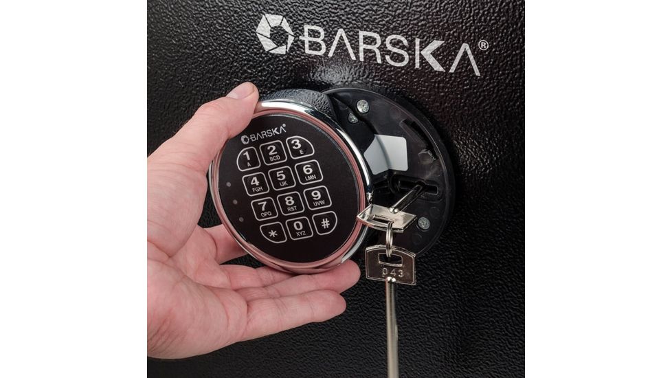 OpticsPlanet Exclusive Barska 3.51 Cubic Foot Fire Vault Safe, Black, Medium, AX13102