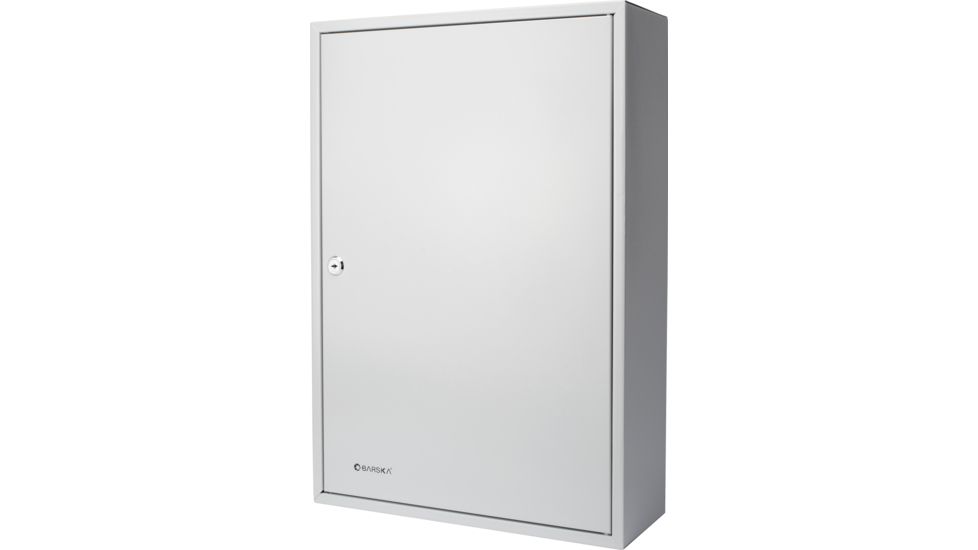 Barska 240 Key Lock Box Security Safe, White Tag, Steel, White, Outer Size 15 x 5.5 x 21.75 in CB12494