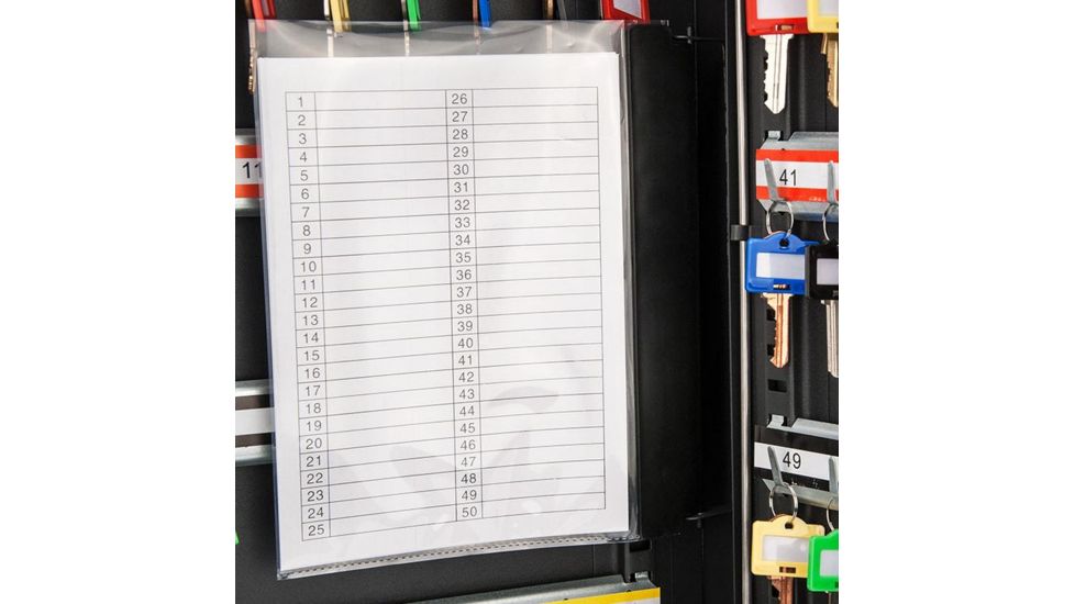 Barska 64 Key Adjustable Lock Box Security Safe w/ Key Lock, Steel, Black CB12486
