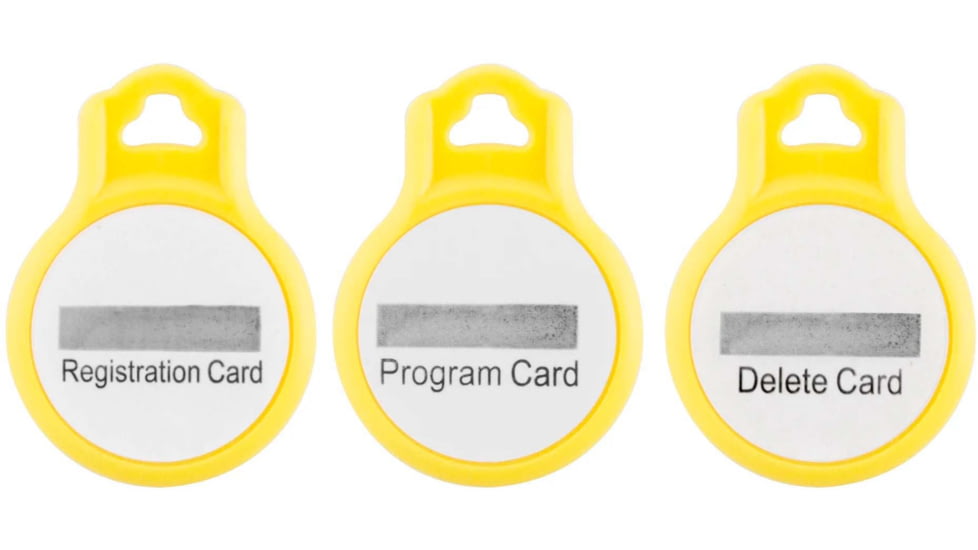 Barska Admin RFID Door Lock Card Set, Yellow, Small, AF12830
