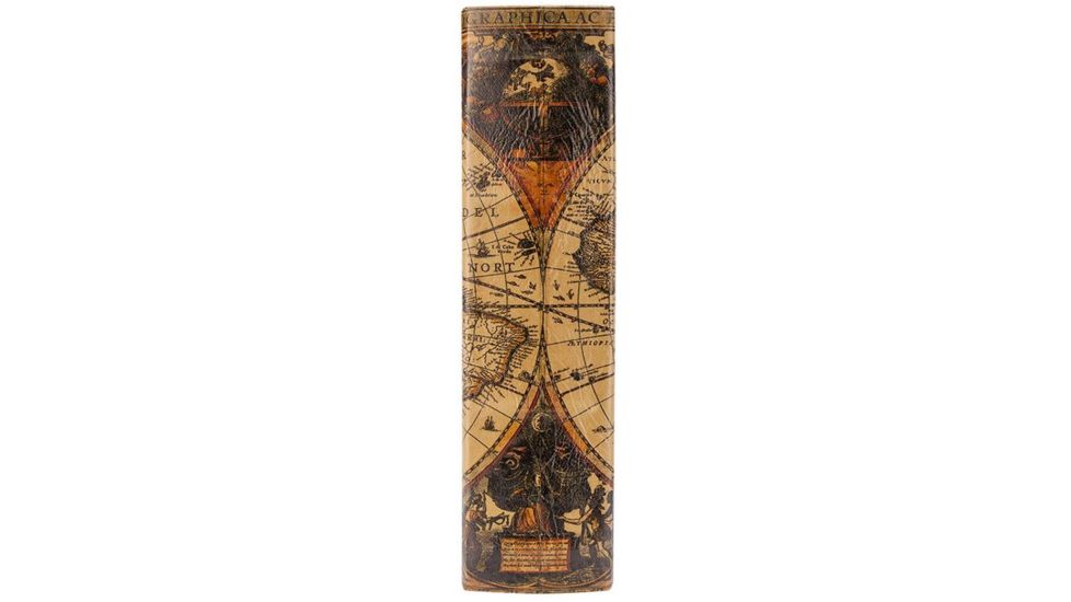 Barska Antique Map Book Lock Box Safe w/ Key Lock, Brown, Outer Size 7 x 2.75 x 10.75 in CB12480