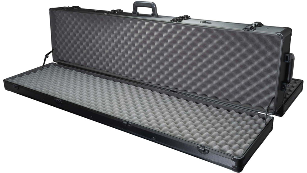 Barska AX-700 50in Rifle Double Sided Protective Hard Case w/ Wheels and Foam, Black, Large, BH13652
