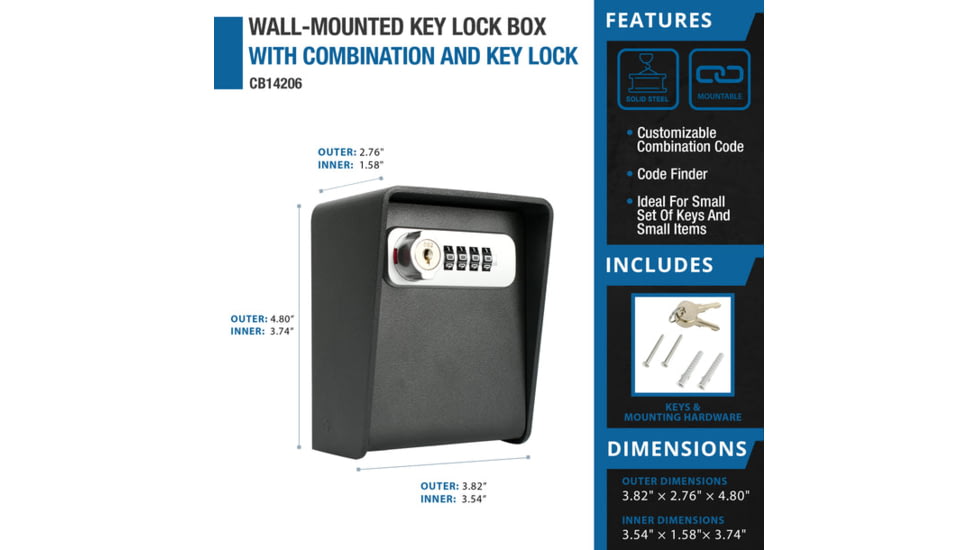 Barska Wall-Mounted Key Lock Box