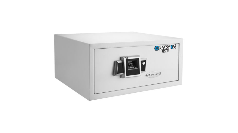 Barska Biometric Fingerprint Safe BX-300,16.25x12x7,White AX12404