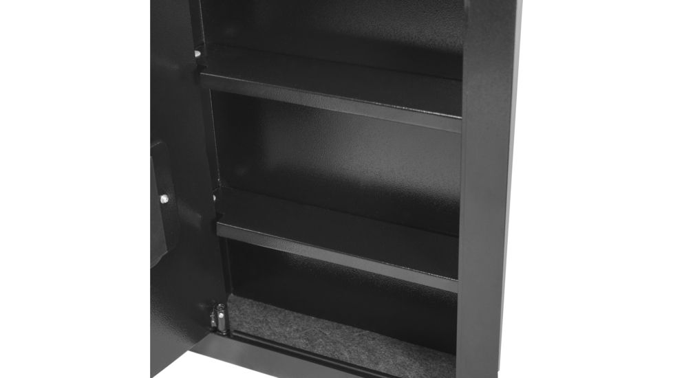 Barska Biometric Wall Safe (Left Opening), Black, Medium AX13034
