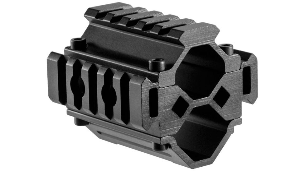 Barska Double Shotgun barrel Mount, Tri-Rail, 5 sections, Black AW12012