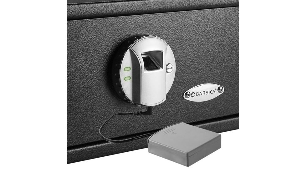 Barska External Battery Pack For Barska Safes, 7 in Cord, Tan, 2.5 x 2.75 x 0.7 in AF12654
