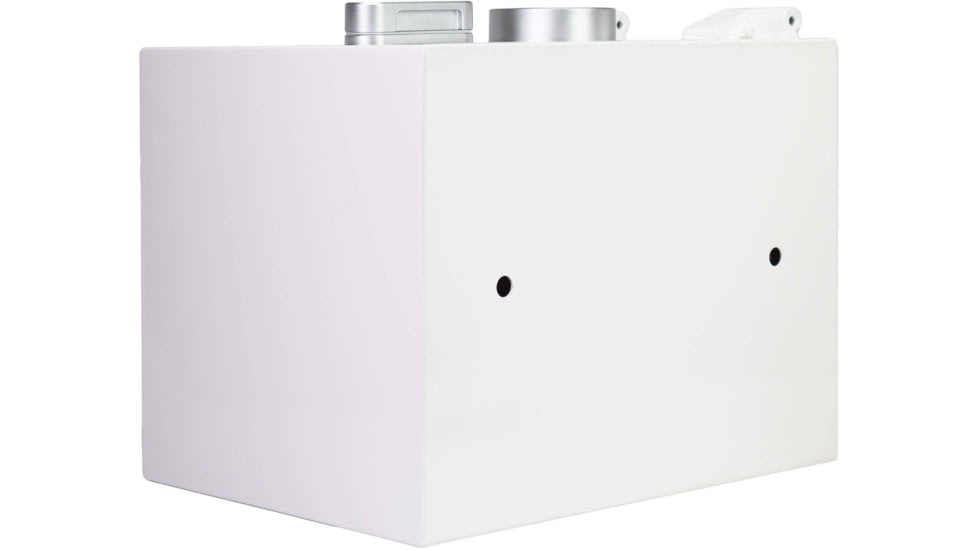 Barska Fire Resistant Security Safe, Compact Biometric, 0.75 Cu, White, Medium, AX13738