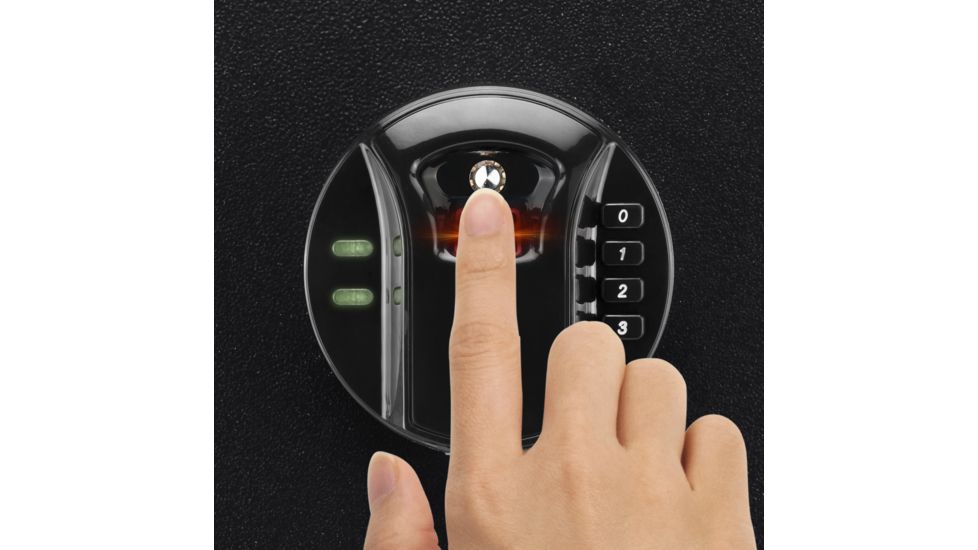 Barska HQ800 Standard Quick Access Keypad Biometric Rifle Safe,Black AX12760
