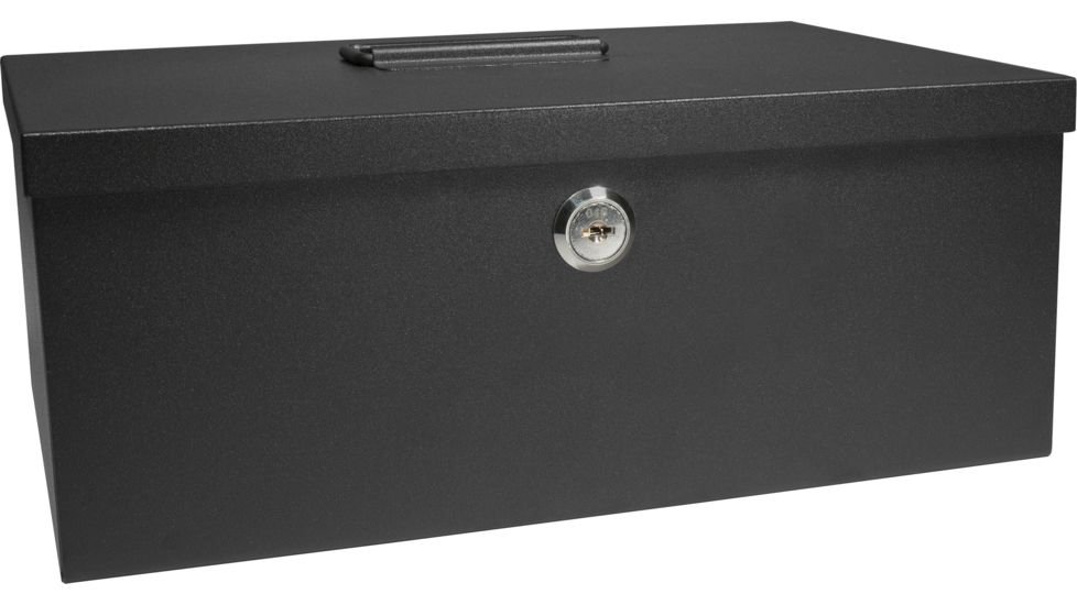 Barska Key Lock Cash Box &amp; 6 Compartment Removable Tray CB11792