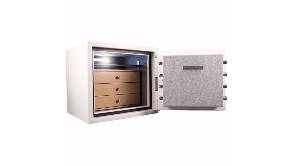 Barska Keypad Fireproof Jewelry Safe, 1.91 Cu. Ft., White, AX13616