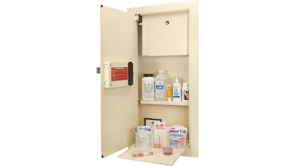 Barska Large Biometric Wall Safe Left Opening,Cream AX12880