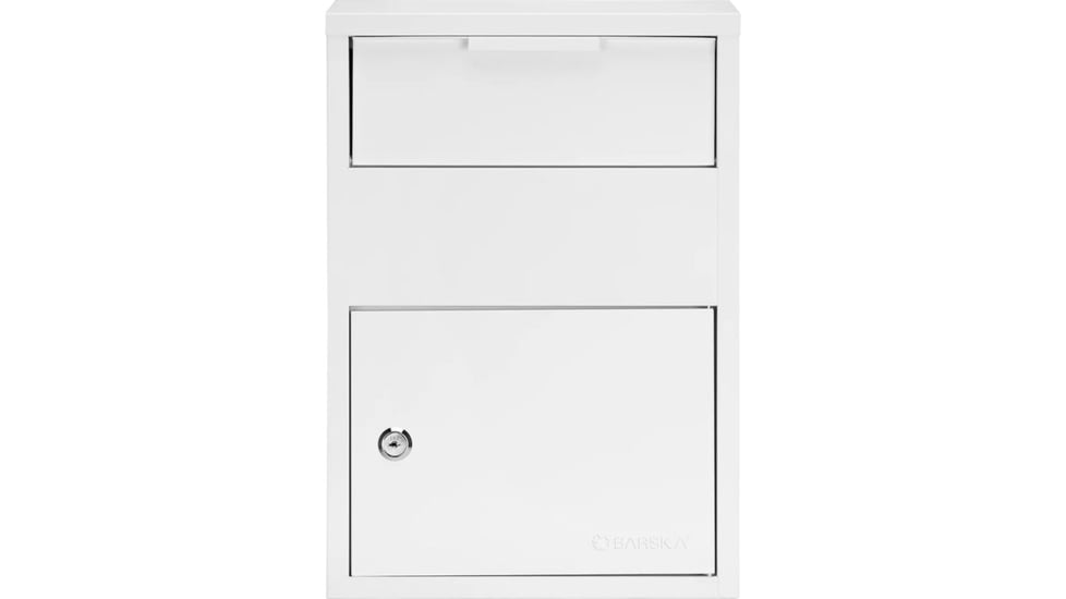 Barska Large Locking Wall Mount Drop Box, White, Large, CB13956