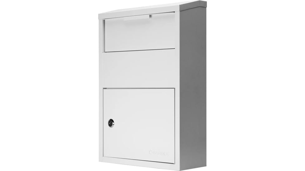 Barska Large Locking Wall Mount Drop Box, White, Large, CB13956