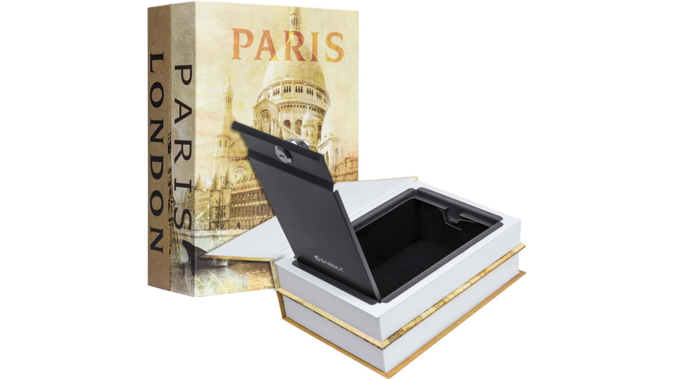 Barska London &amp; London Series Dual Book Lock Boxes with Key Lock, Multi, Medium, CB13056