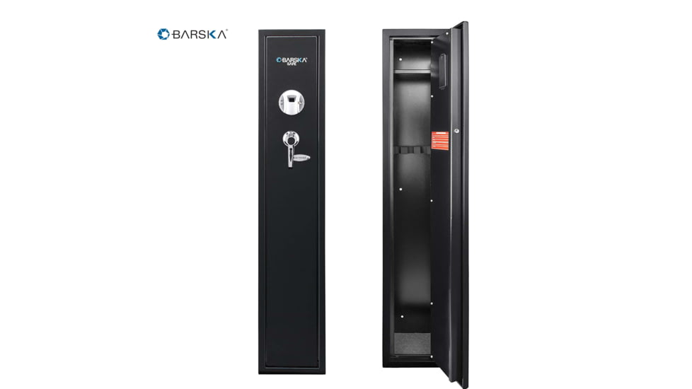 Barska Quick-Access Biometric Rifle Safe, Matte Black, AX11652
