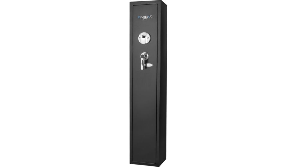 USED Barska Quick-Access Biometric Rifle Safe, Matte Black, AX11652, EDEMO1, Condition Like New, Inspect and Rebox