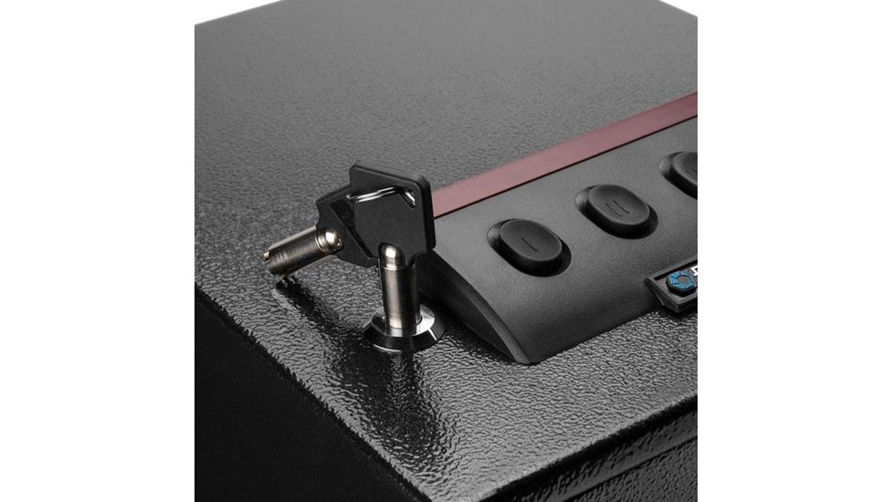 Barska Quick Access Electronic Keypad Safe, Silent Access Mode, Black, Outer Dimensions - 10.5 x 8.5 x 4.5 in AX12432