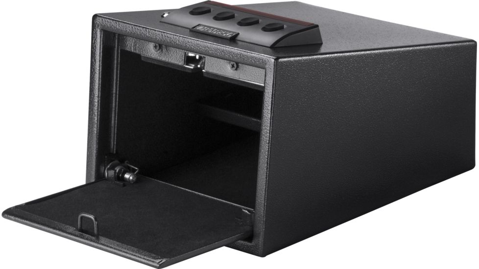 Barska Quick Access Electronic Keypad Safe, Silent Access Mode, Black, Outer Dimensions - 10.5 x 8.5 x 4.5 in AX12432