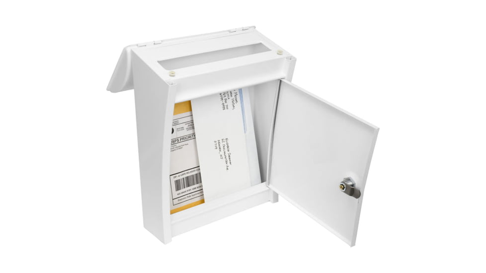 Barska Small Locking Wall Mount Drop Box, White, Small, CB14076
