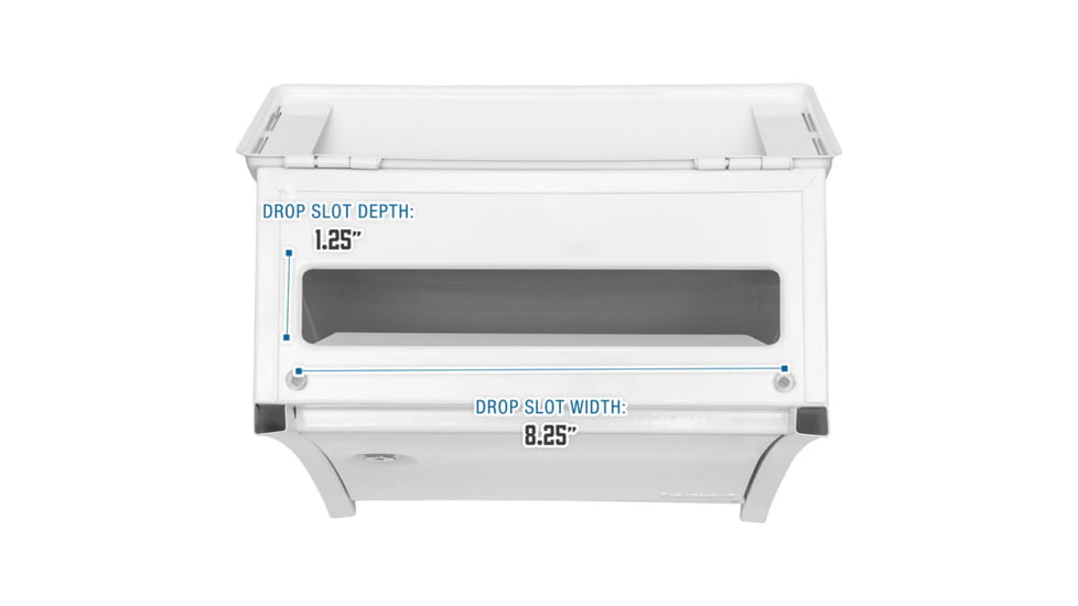 Barska Small Locking Wall Mount Drop Box, White, Small, CB14076