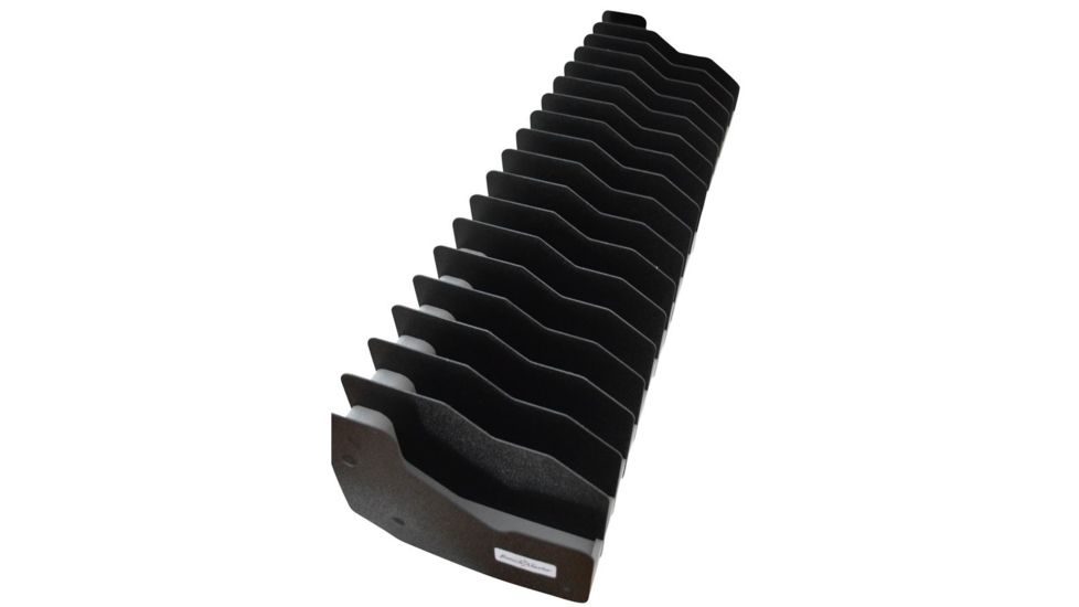 BenchMaster Rifle Rest 18 Gun Pistol Weapon Rack, Black &amp; Gray BMWRM118