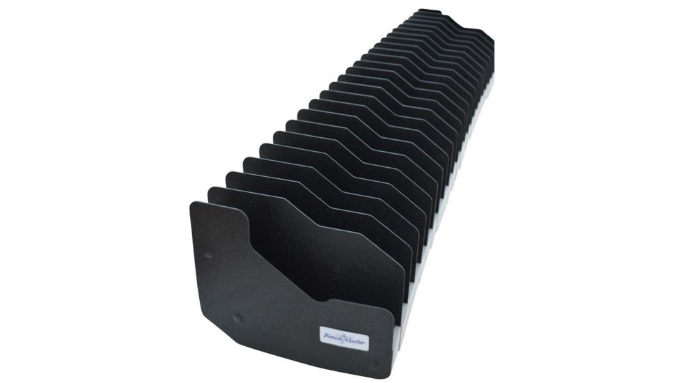 BenchMaster Rifle Rest 24 Gun Pistol Weapon Rack, Black &amp; Gray BMWRM124