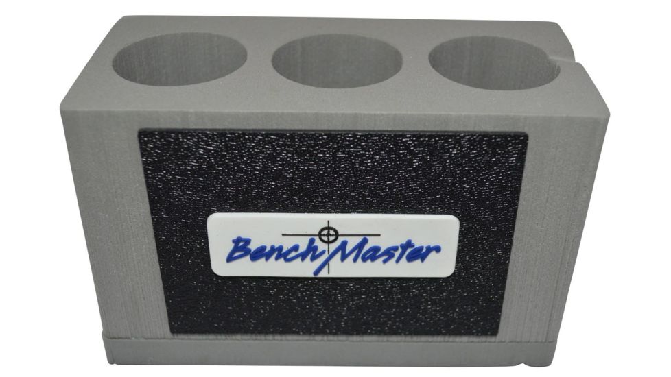BenchMaster Rifle Rest Suppressor Storage,3 units,1 3/8in diameter, Black &amp; Gray BMWRSS32