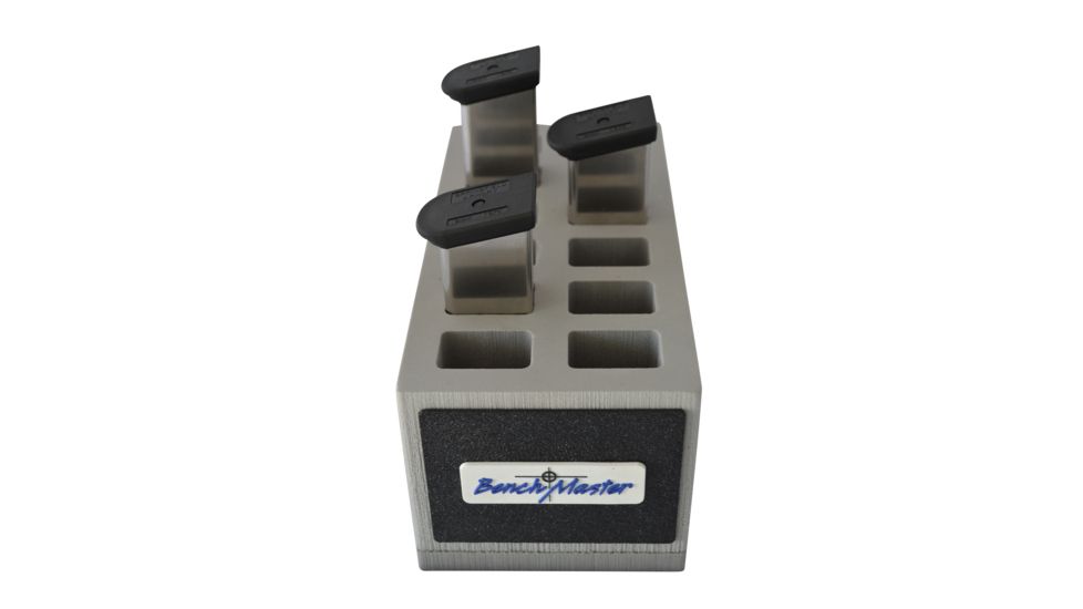 BenchMaster Rifle Rest WeaponRAC Double Stack Rack for Twelve 9mm Magazines BMWRDS9MR12