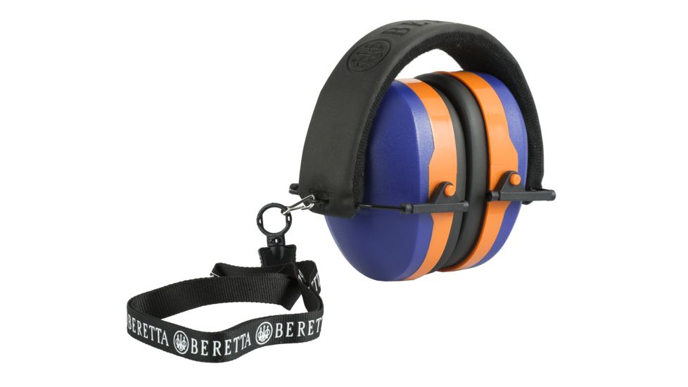 Beretta Gridshell Earmuff, Blue with Orange, CF021000020591UNI